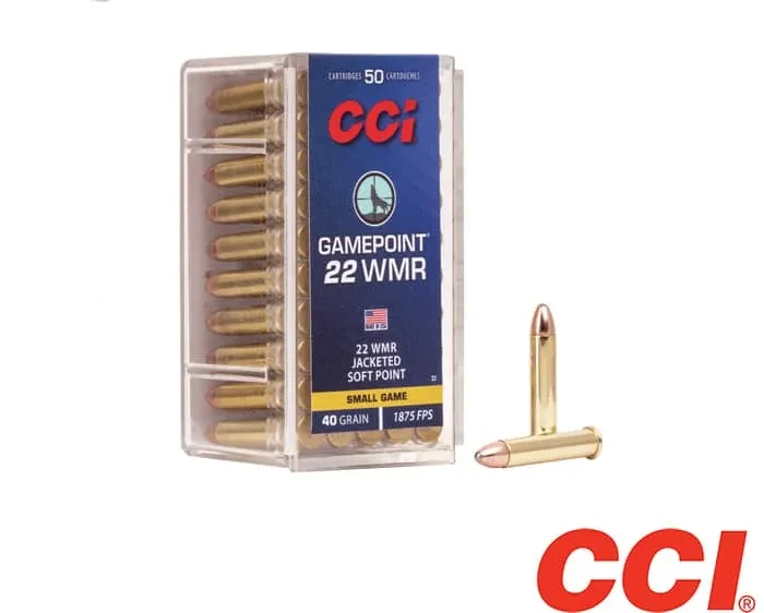 CCI Game-Point .22WMR 40gr. JSP (50rds, 500rds & 2000rds)