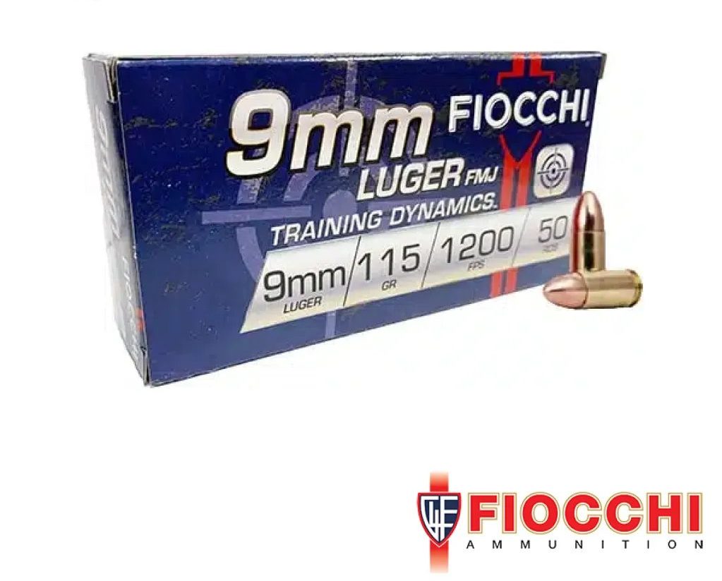 Fiocchi 9mm 115gr. FMJ 50rds