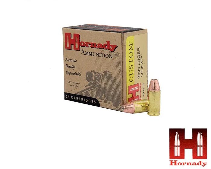 Hornady Custom 9mm 124gr. XTP 250rds