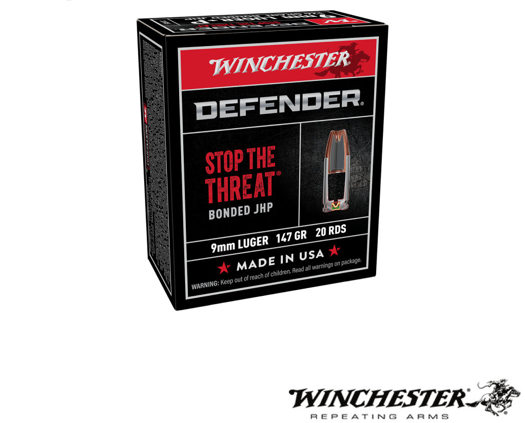 Winchester Defender Elite 9mm 147gr. BJHP 200rds