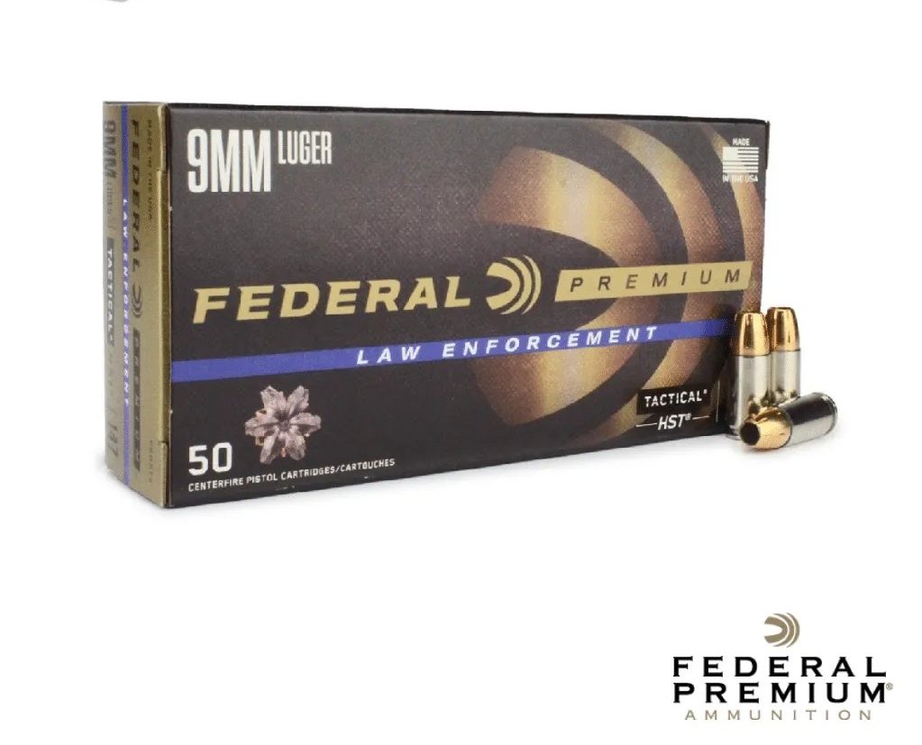 Federal Premium 9mm 147gr. HST (50rds & 1000rds)