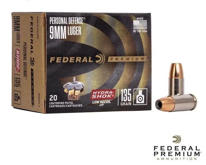 Federal Premium 9mm 135gr. JHP 20rds