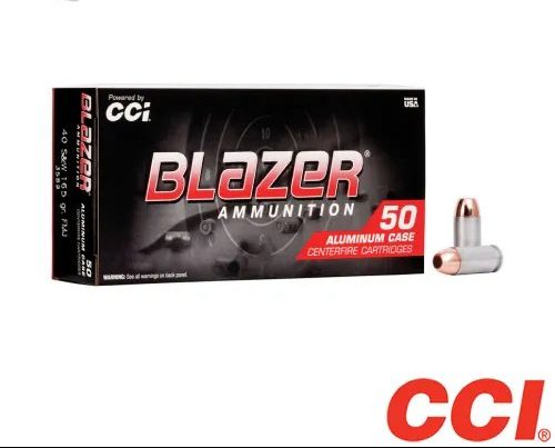 CCI Blazer Aluminum .40 S&W 165gr. FMJ 1000rds