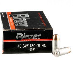 CCI Blazer .40 S&W 180gr FMJ (50rds & 1000rds)