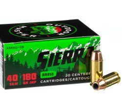 Sierra Outdoor Master .40 S&W 180gr JHP 20rds