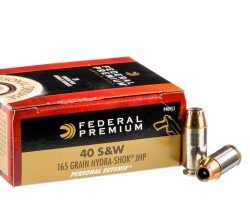 Federal Premium Hydra-Shok .40 S&W 165gr JHP 500rds