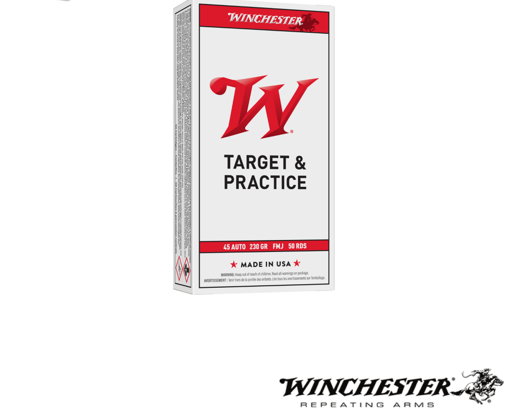 Winchester .45 ACP 230gr. FMJ (50rds & 500rds)