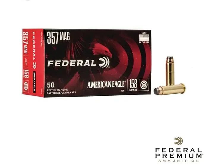 Federal American Eagle .357 Mag 158gr. JSP (50rds, 500rds & 1000rds)