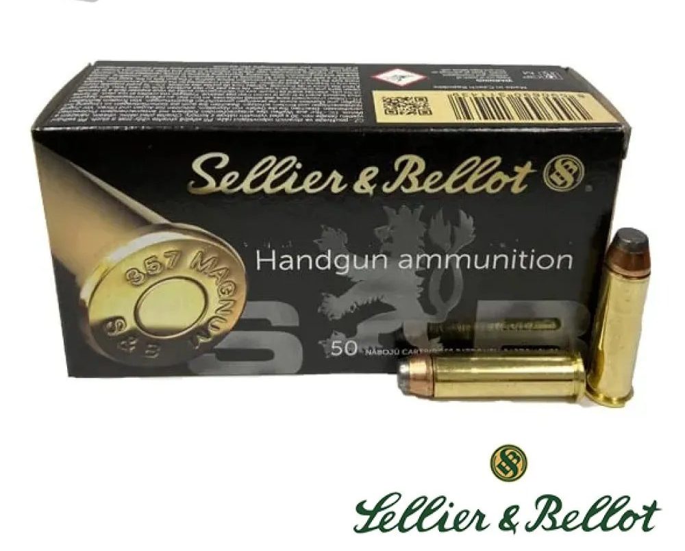 Sellier & Bellot .357 Mag 158gr. SP (50rds, 500rds & 1000rds)