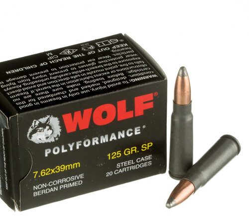 Wolf 7.62x39mm 125gr SP 1000rds