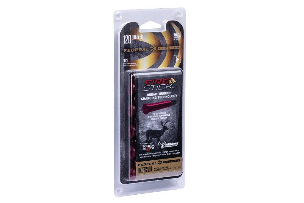 Federal™ Firestick Muzzleloader Primers – 100 & 120 Grain Triple 8 Powder – 10 Count - Image 2
