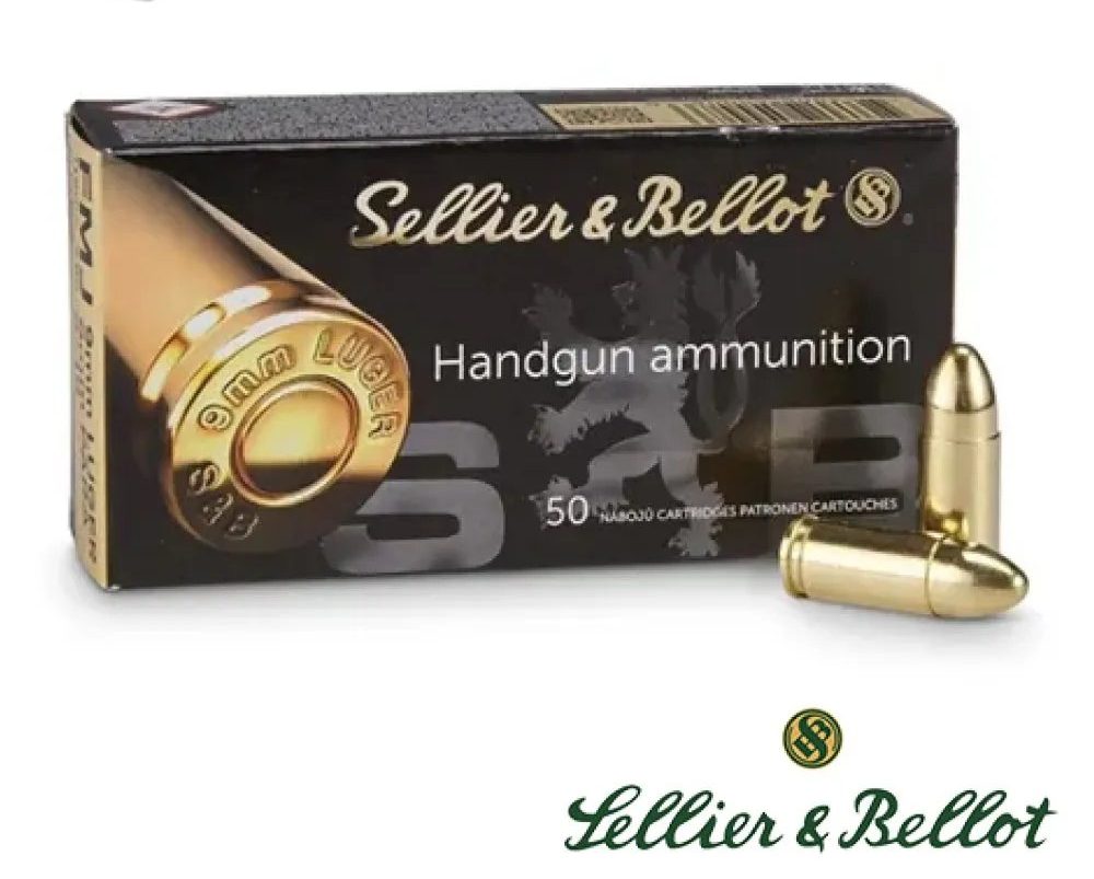 Sellier & Bellot 9mm 115gr. FMJ 50rds