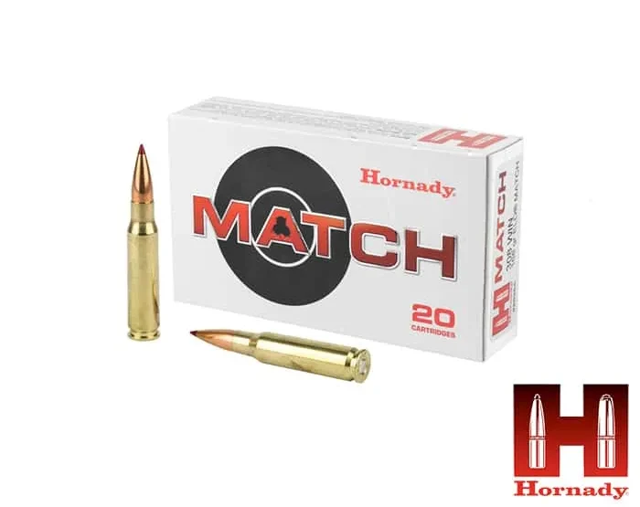 Hornady Match .308 Win 168gr. BTHP (20rds & 200rds)