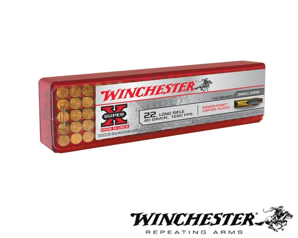 Winchester Super-X .22LR 40gr. HP (100rds & 2000rds)