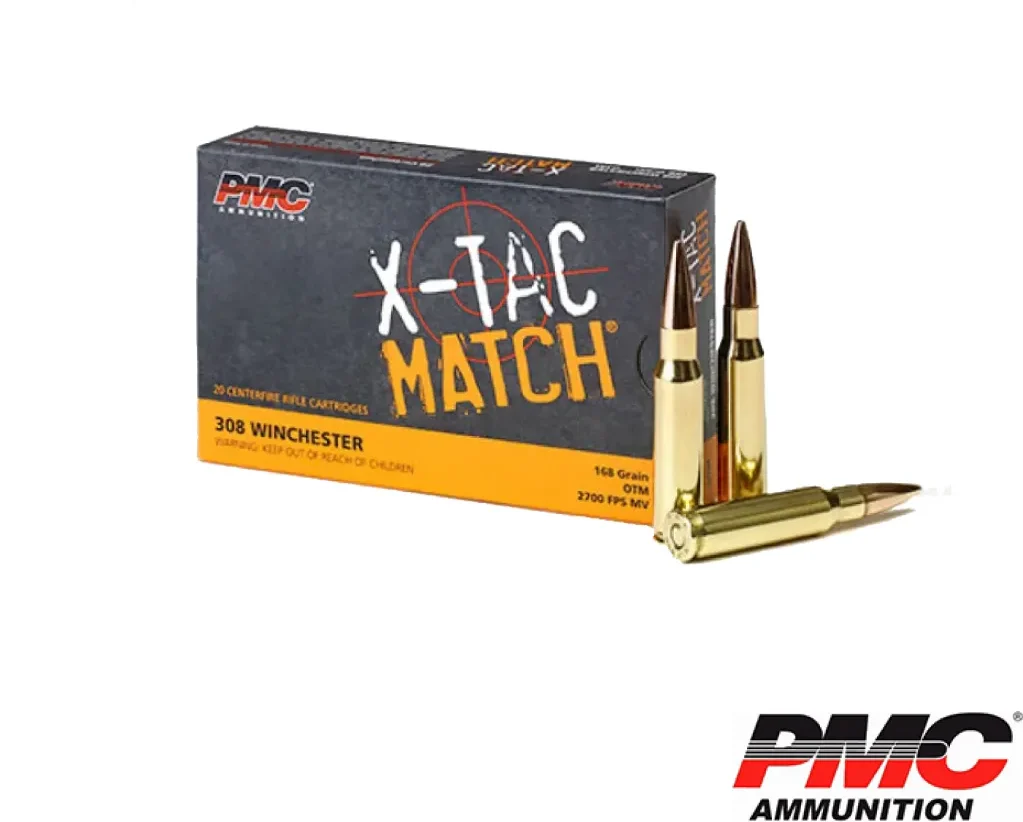 PMC X-Tac Match 308Win 168Gr OTM (20rds & 200rds)