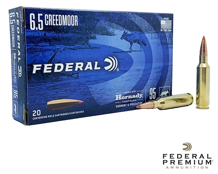 Federal Varmint & Predator 6.5 Creedmoor 95gr. V-Max (20rds & 200rds)
