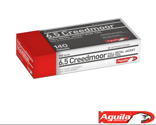 Aguila 6.5 Creedmoor 140gr. FMJ 20rds