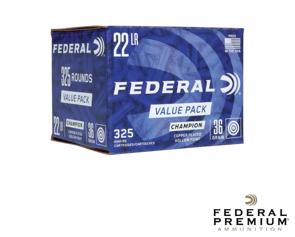 Federal Champion .22LR 36gr. HP Value Pack 325rds
