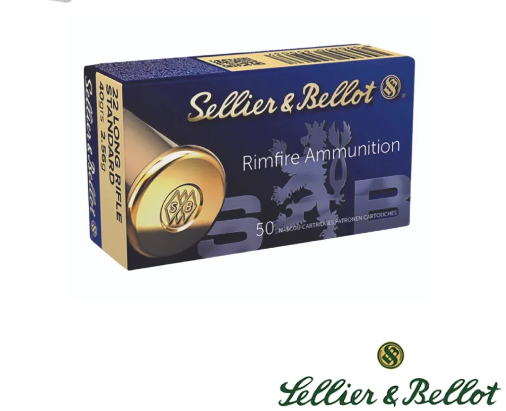 Sellier & Bellot Standard .22LR 40gr. SB (500rds & 5000rds)